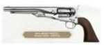 Taylor/Pietta 1860 Army White Finish .44 Caliber 8" Barrel Black Powder Revolver