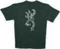 Browning MEN'S T-Shirt W/Buck Mark Logo Small Forest Green/Camo