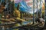 Rivers Edge Led Wrapped Canvas Art Living The Dream, 24x16 Inches Md: 1804