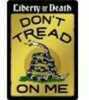 Open Road Brands Tin Sign With Knock Out Don't Tread On Me