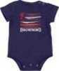 Browning BABY'S Chipmunk Body Suit 3-Month Navy Blue W/Logo