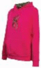 BG WOMEN'S HOODIE Fuchsia X-Large W/Camo B.Mark Logo