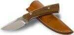 Beretta Knife Hunting Gut Hook 3.35" With Leather Sheath