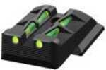HiViz Litewave Rear Sight For All Ruger® American Pistols, Green/Red/Black Litepipes Md: RGALW11