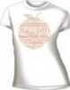 Real Tree WOMEN'S T-Shirt "Georgia Peach" Large Fitted White