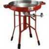 FireDisc Cookers Deep 24" Propane Portable Fireman Red with Heat Ring