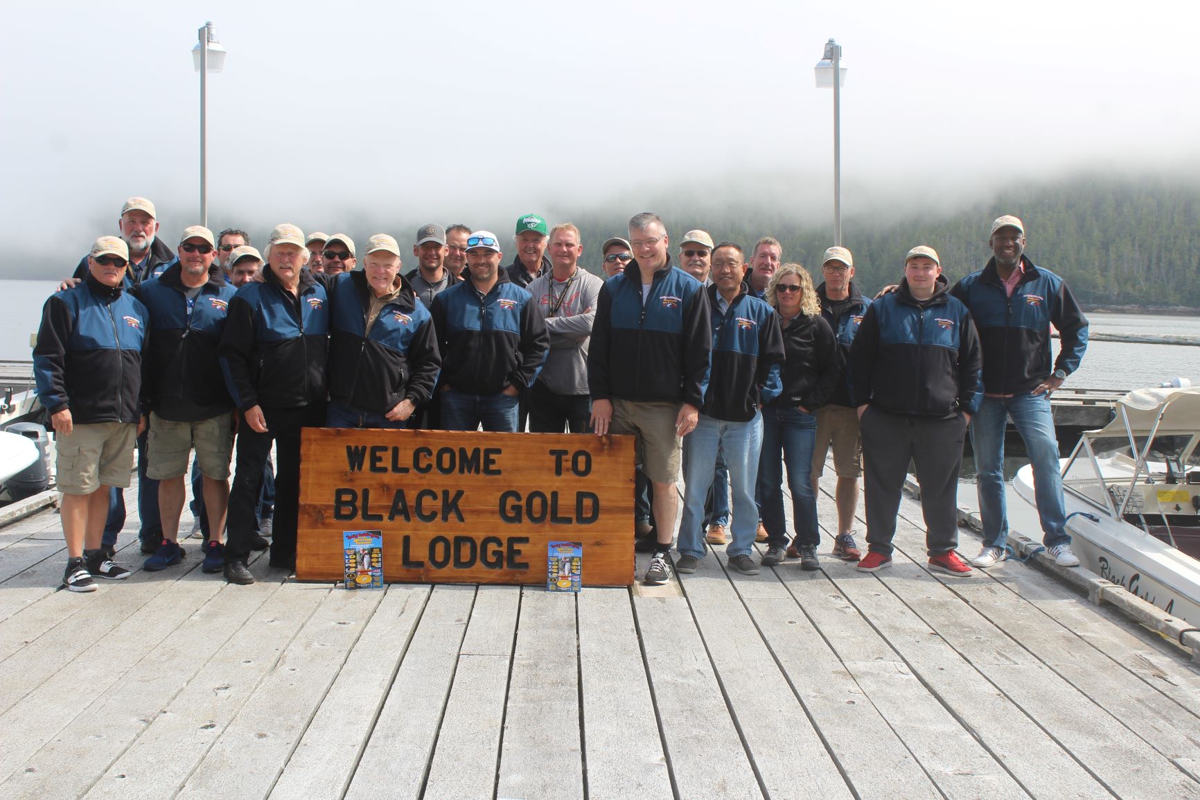 The “class photo” of our 10th annual Craig Boddington Salmon Fishing Tournament at Black Gold. The prizes are hunting and fishing trips, including opportunities in Africa and New Zealand as well as Canada and the U.S.