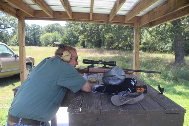 On the bench with a Savage 110 Classic in 6.5mm Creedmoor. The Creedmoor is extremely pleasant to shoot and usually accurate. Designed for long-range target work, it’s an extremely effective hunting cartridge…but not for long range on large game!