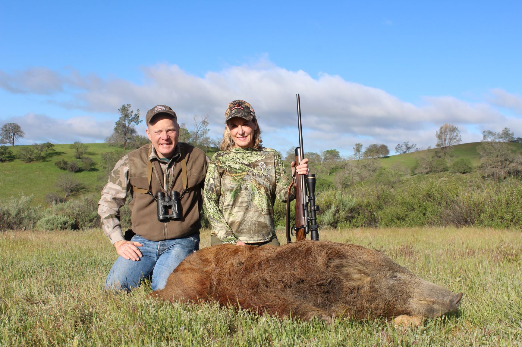 Donna Boddington is primarily a .270 fan. So far this California hog is the only animal taken with her Dakota 7mm-08, but it will probably see a lot more use!