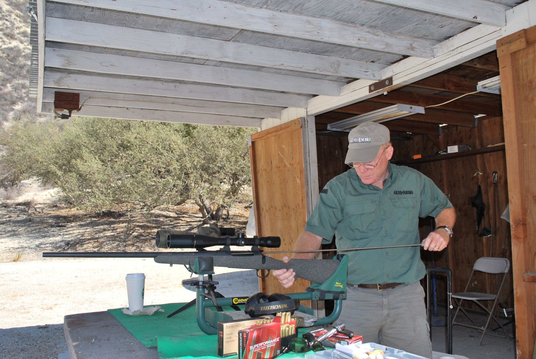 Clean on range: Boddington prefers to clean on the range. Everyone has their own protocol, but frequent cleaning is essential when breaking in a new barrel.