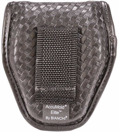 Bianchi 7917 AccuMold Elite Double Cuff Case Hidden Snap, Basket Black Md: 22178
