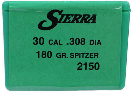 Sierra 30 Caliber/7.62mm 180 Grains SPT Per 100 Md: 2150 Bullets