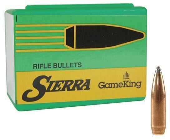 Sierra Gameking 338 Caliber 250 Grain Boat Tail Spitzer 50/Box Md: 2600 Bullets