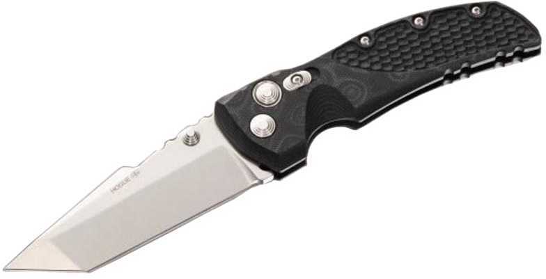 Hogue EX01 3.5 in Folder Tanto Blade Tumb Finish G10 Black