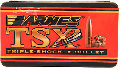 Barnes .264 Caliber 120 Grain Triple-Shock X Bullet Boattail 50/Box Md: 26441