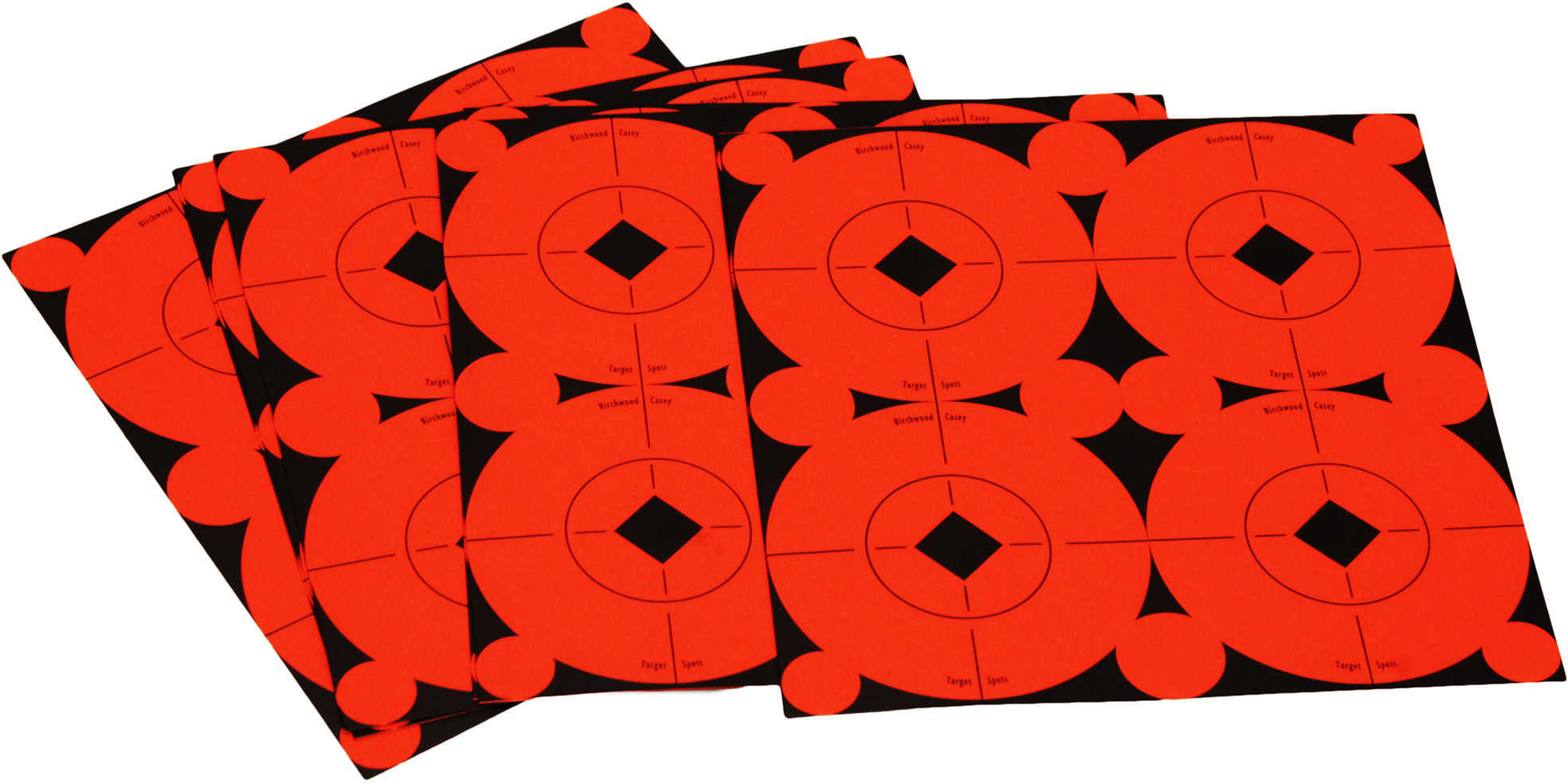 Birchwood Casey 33903 Target Spots Self-Adhesive Paper 3" Bullseye Orange 4 Per Page 10 Pages Pack