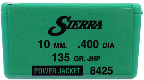 Sierra Sports Master 40 Caliber 135 Grain Jacketed Hollow Point 100/Box Md: 8425 Bullets