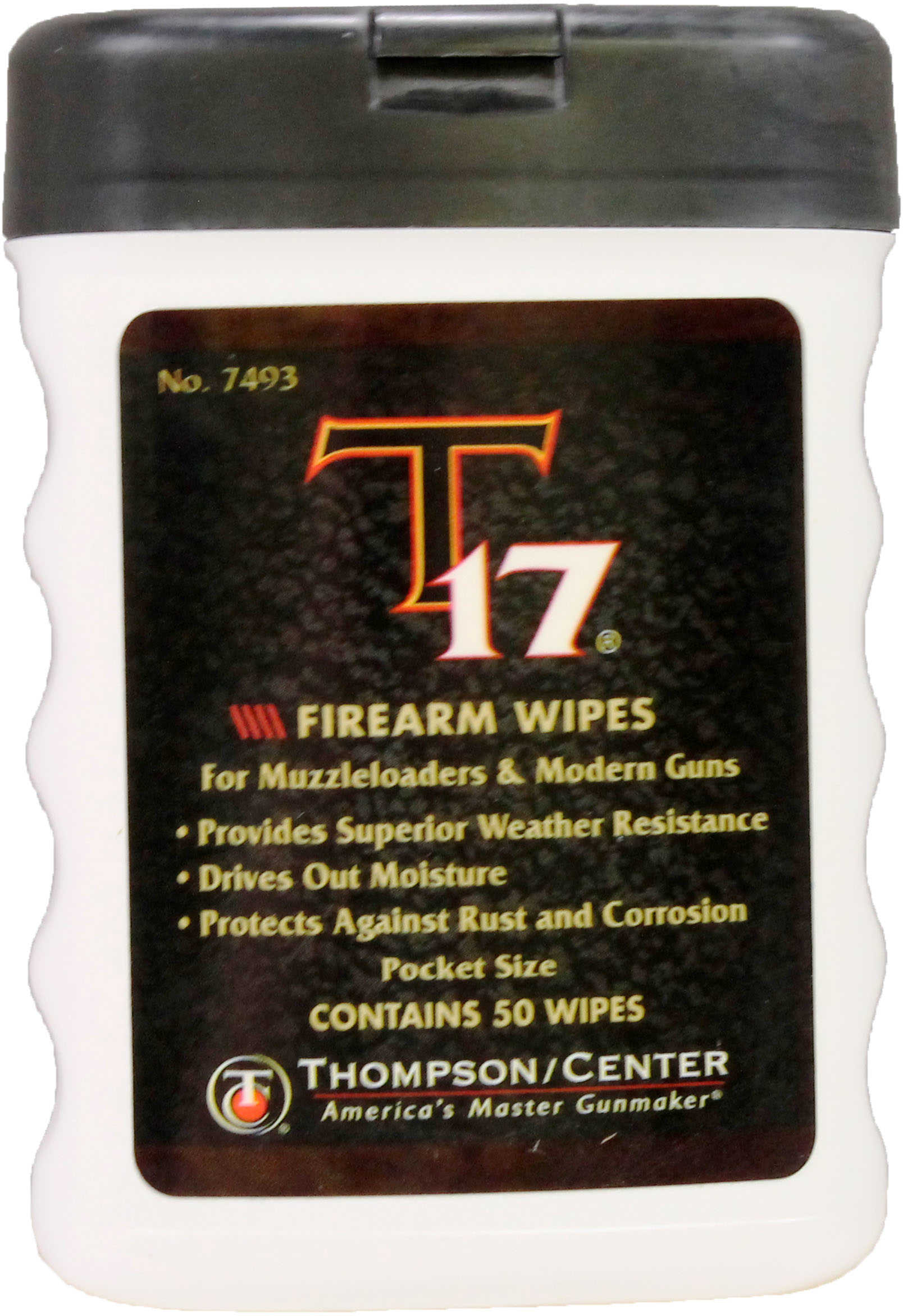 T/C Accessories 31007493 T-17 Barrel Wipes Muzzleloaders 50 Pack