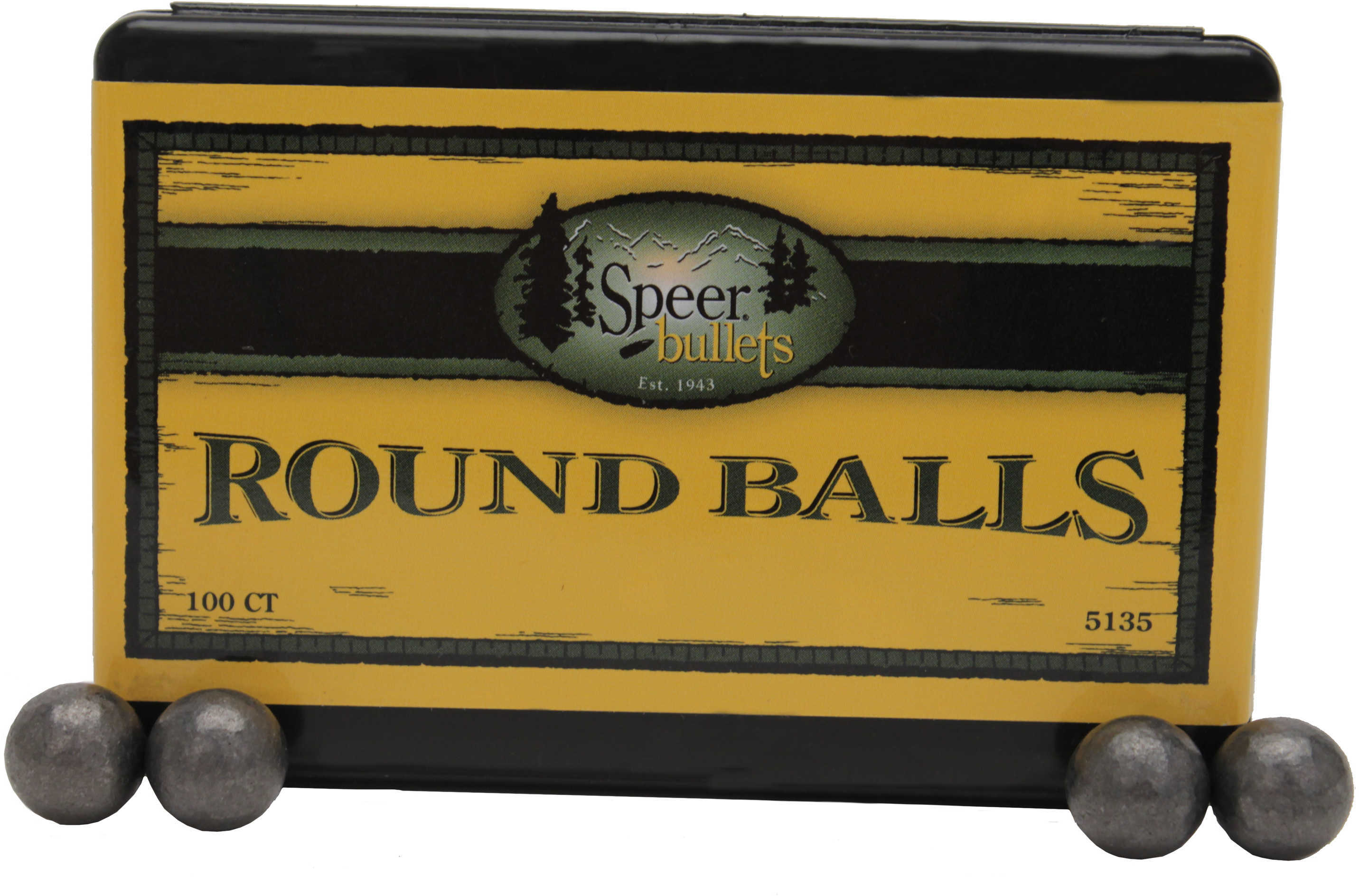 Speer Round Lead Balls 44 Cal .454" 141 Grain 100-img-1