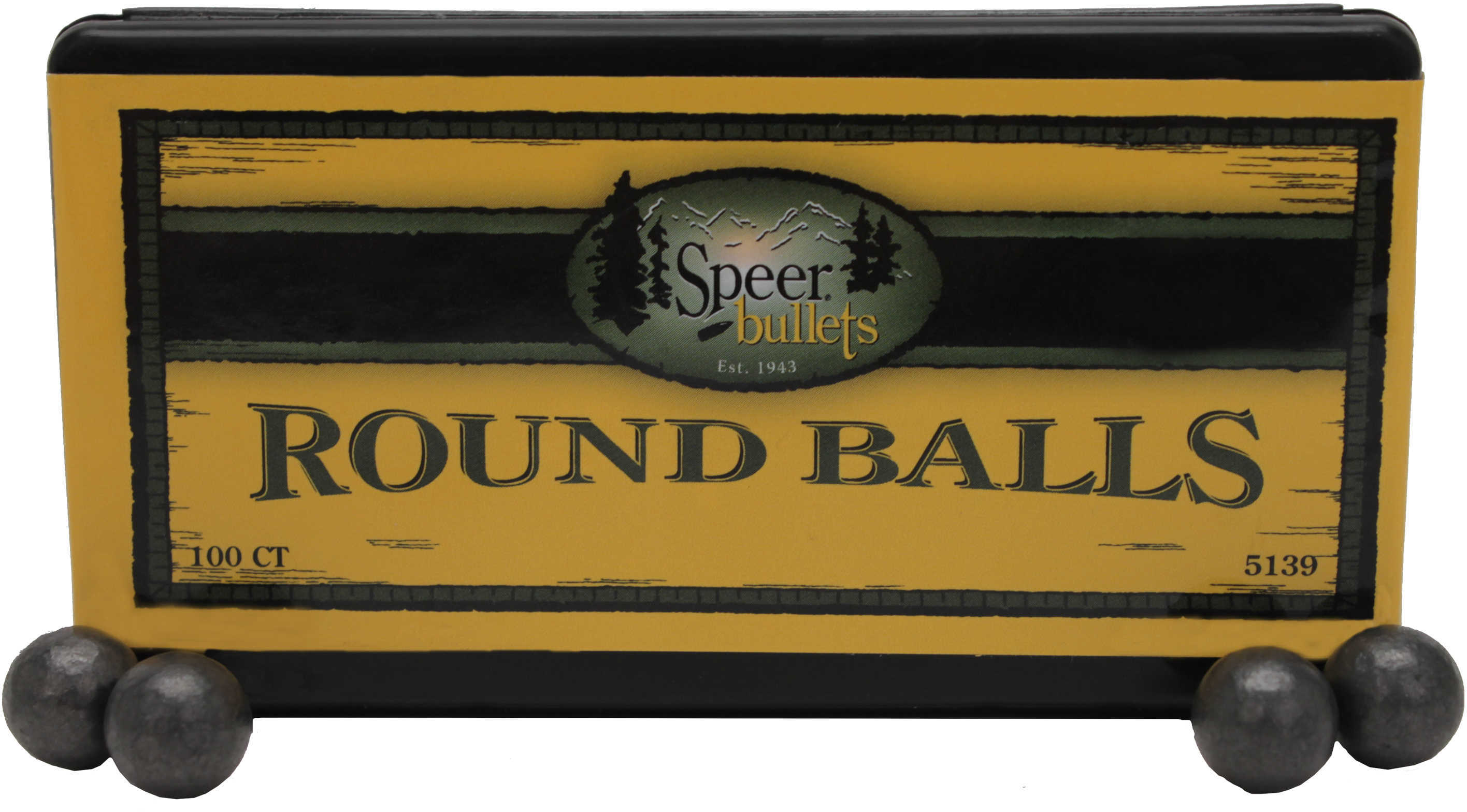 Speer Round Lead Balls 50 Caliber 177 Grain 100/Pack Md: 5139