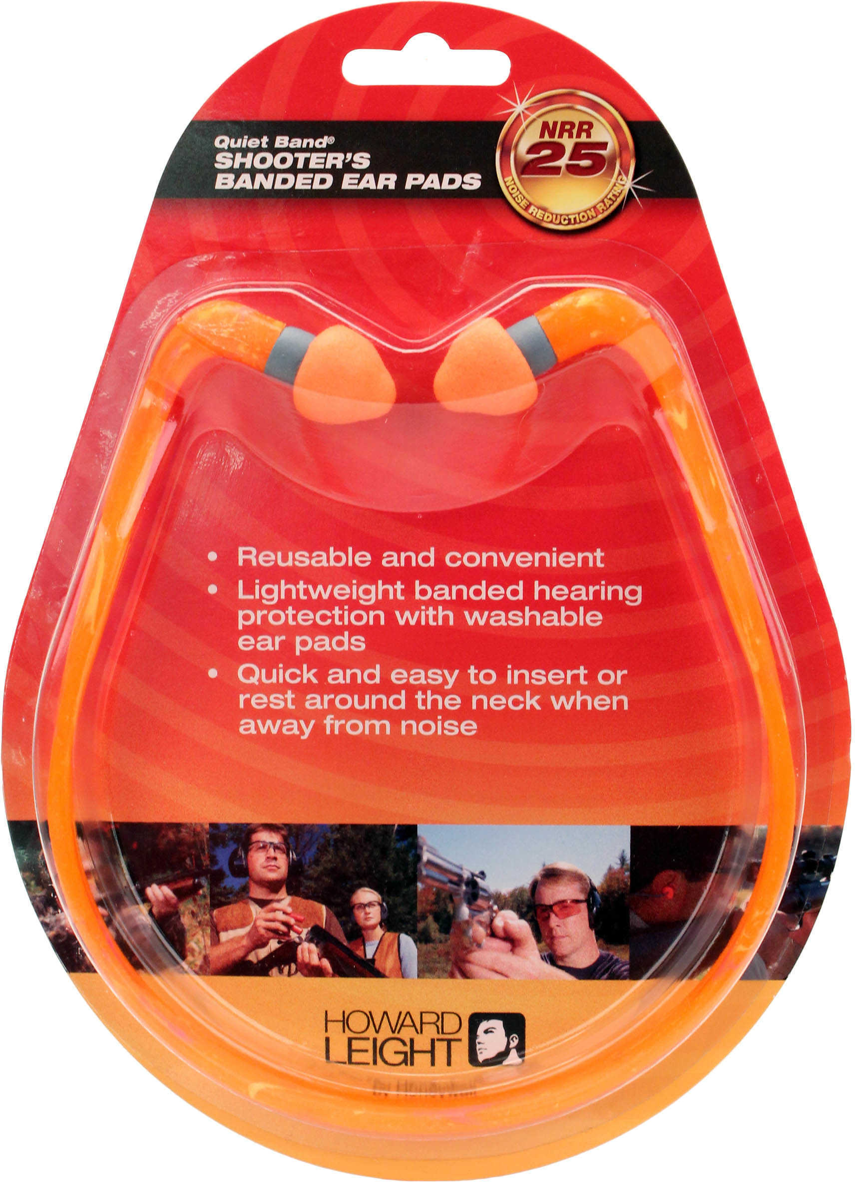 Howard Leight 1 Pair Quiet Band Orange Ear Plugs Md: R01538