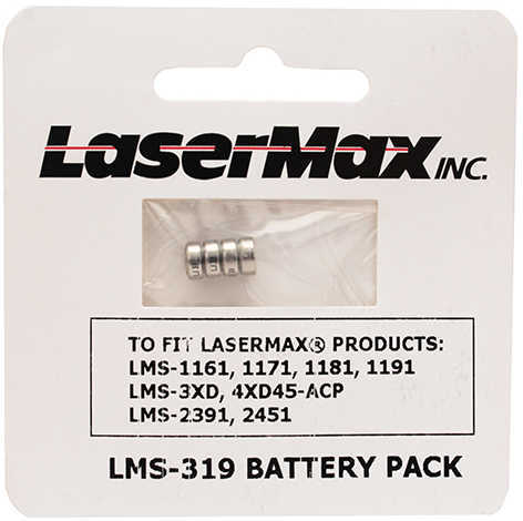 Lasermax Battery For Glock/Sig Sauer/Springfield XD Md: LMS319