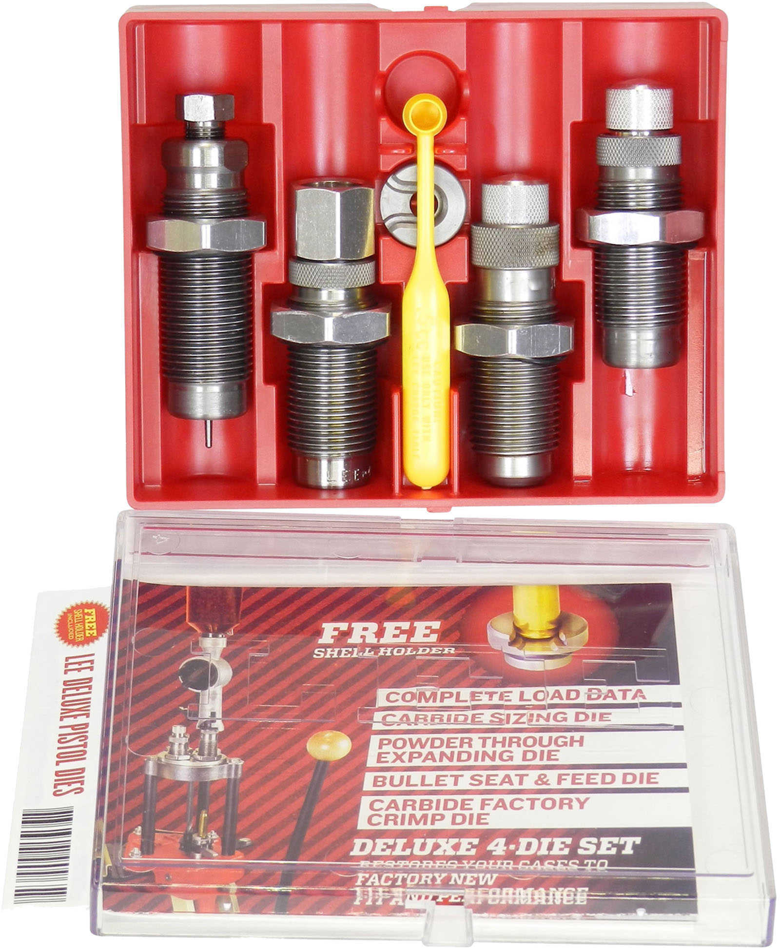 Lee Deluxe Pistol Carbide 4-Die Set With Shellholder For 38 Special Md: 90964