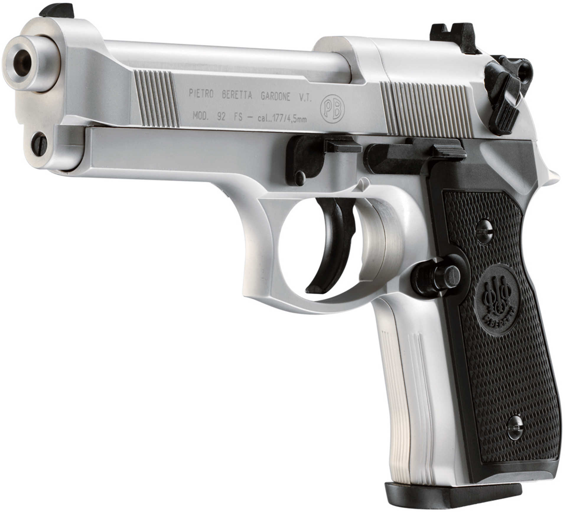 Umarex Beretta 92 Semi-Automatic .177 Caliber Co2 Pistol With Nickel Finish Md: 2253001
