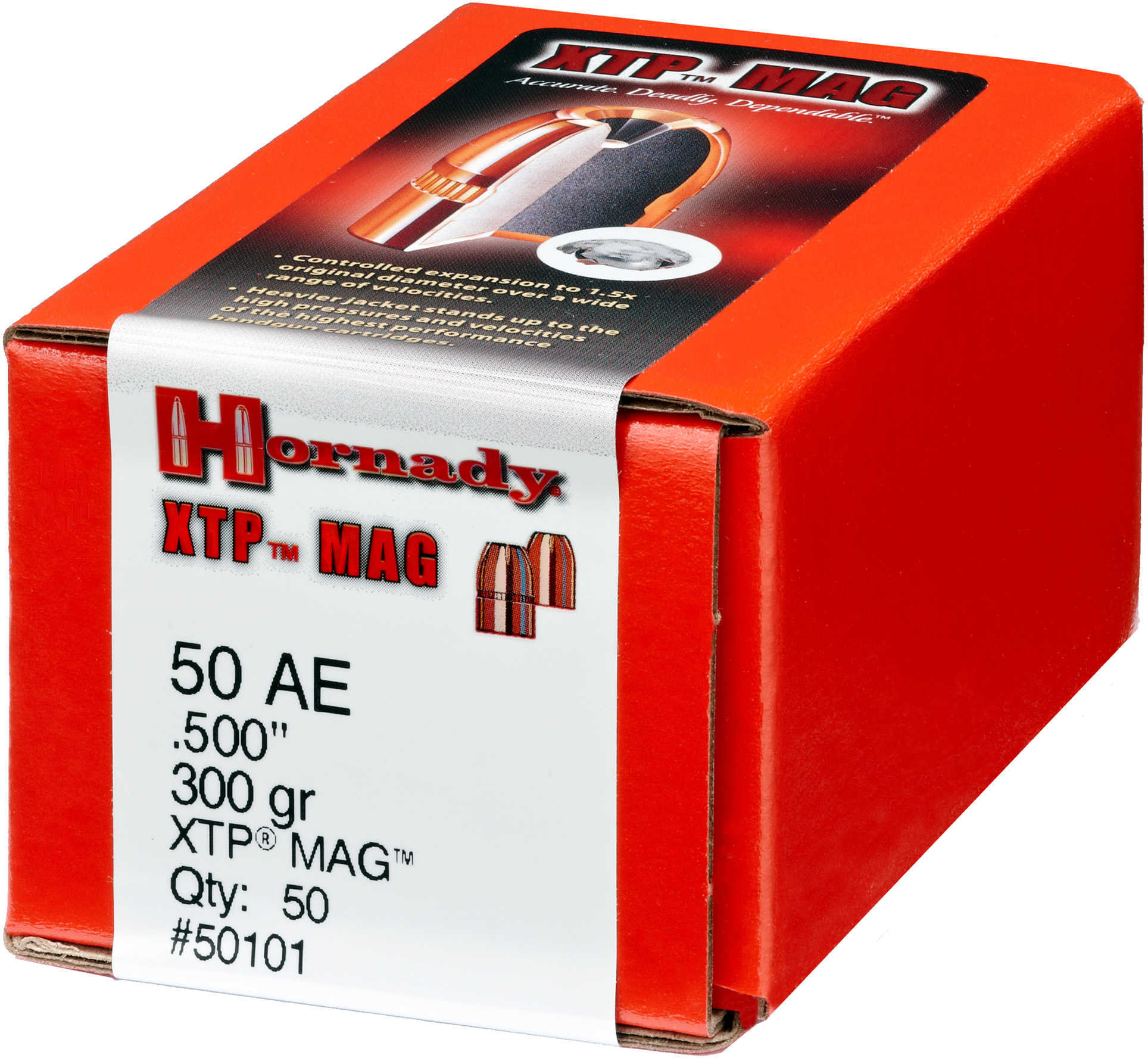 Hornady 50 Caliber 300 Grain Extreme Terminal Performance/Hollow Point 50/Box Md: 50101 Bullets