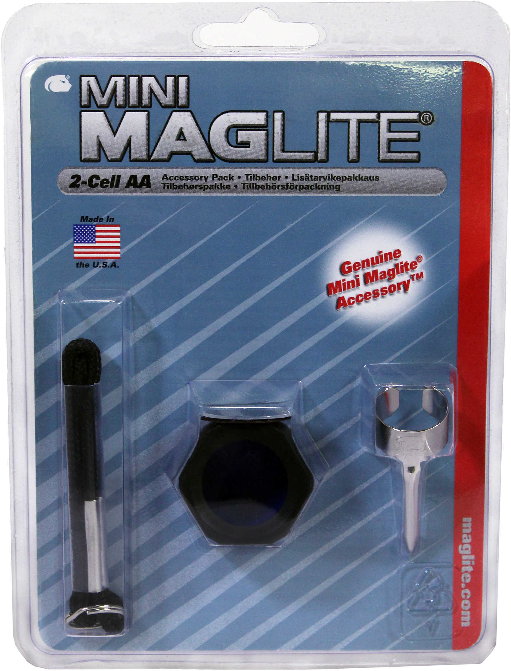 MagLite Kit Include 3 Lenses/Anti-Roll Device/Lens Holder/Wrist Lanyard & Clip Md: Am2A016