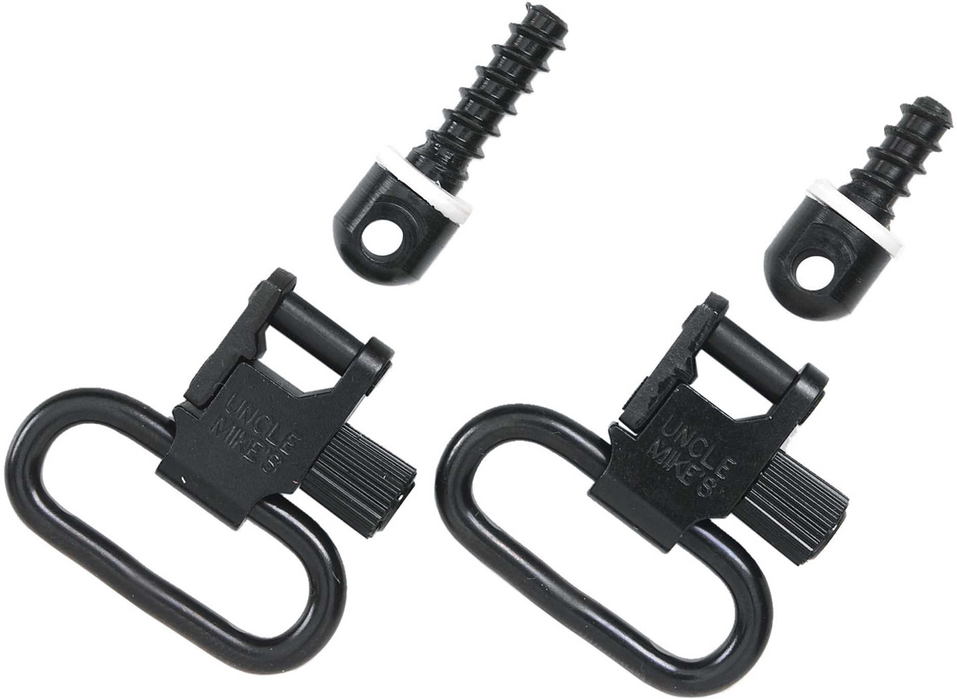 Uncle Mikes 1" Black Quick Detach Sling Swivels For Bolt Action Rifles Md: 13112