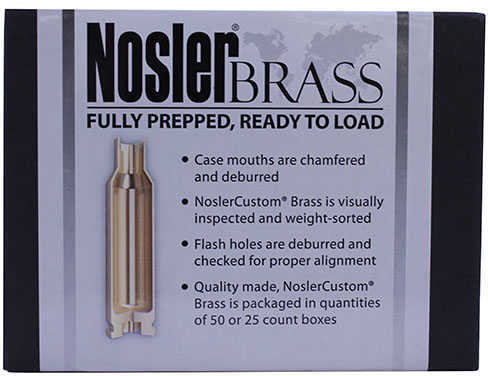 Nosler Custom Unprimed Brass For 260 Remington 50 Per Box Md: 11354