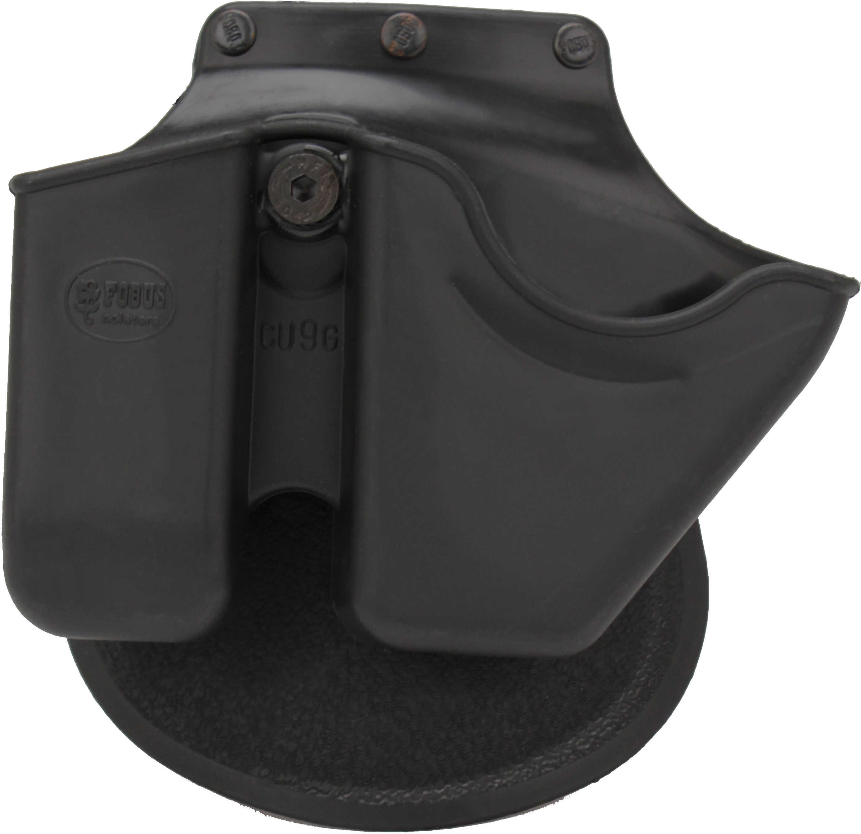 Fobus CU9G Handcuff/Magazine Combo Case Fits Glock & HK 9mm/357/40 (Paddle) Plastic Black
