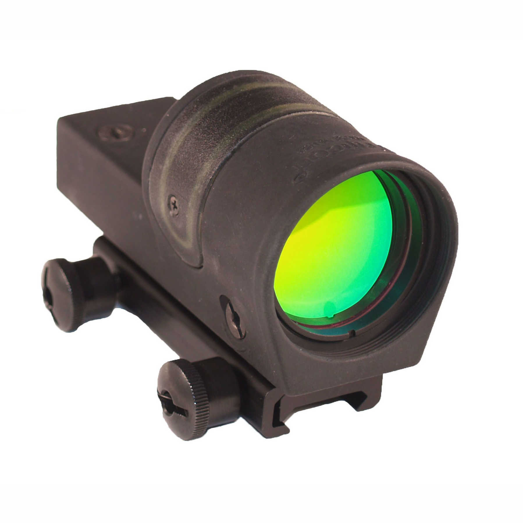Trijicon 800042 Reflex with Flattop Mount 1x 42mm Obj 6.5 MOA Illuminated Amber Dot Black