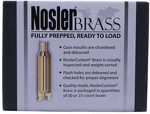 Nosler Custom Unprimed Brass For 338 Win. Mag 50 Per Box Md: 17882