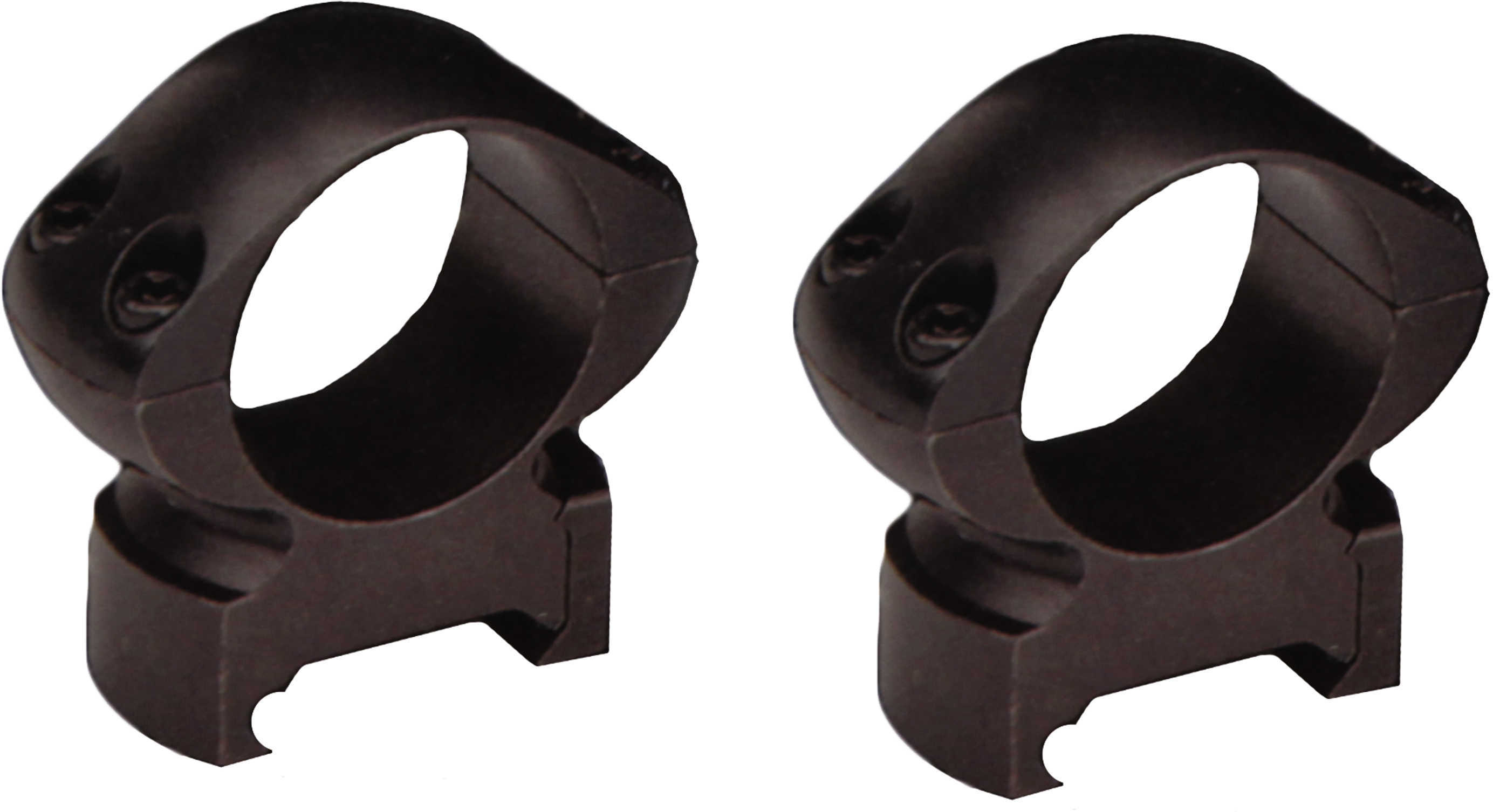 Simmons Weaver 1" Extra High Grandslam Rings With Matte Black Finish Md: 49307