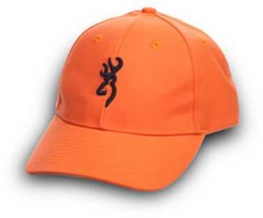 Browning Cap Youth Safety Orange with 3-D Buck Mark Logo Adjustable