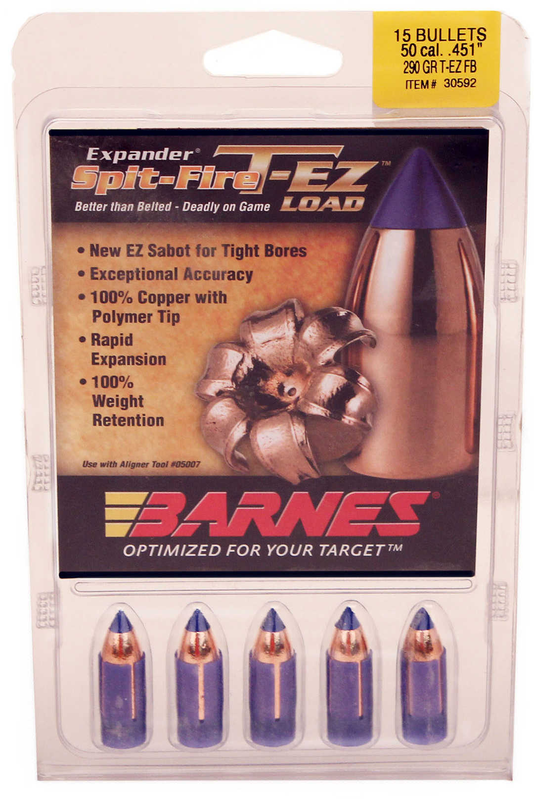 Barnes Muzzleloader Bullets 50 Cal. 290 gr. T-EZ F-img-1