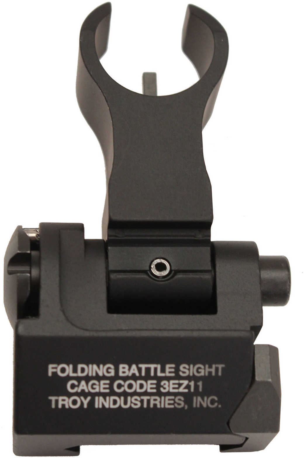 Troy Ind FBSFHBT00 BattleSight Front Folding HK AR-15/M4/M16 Aluminum Black