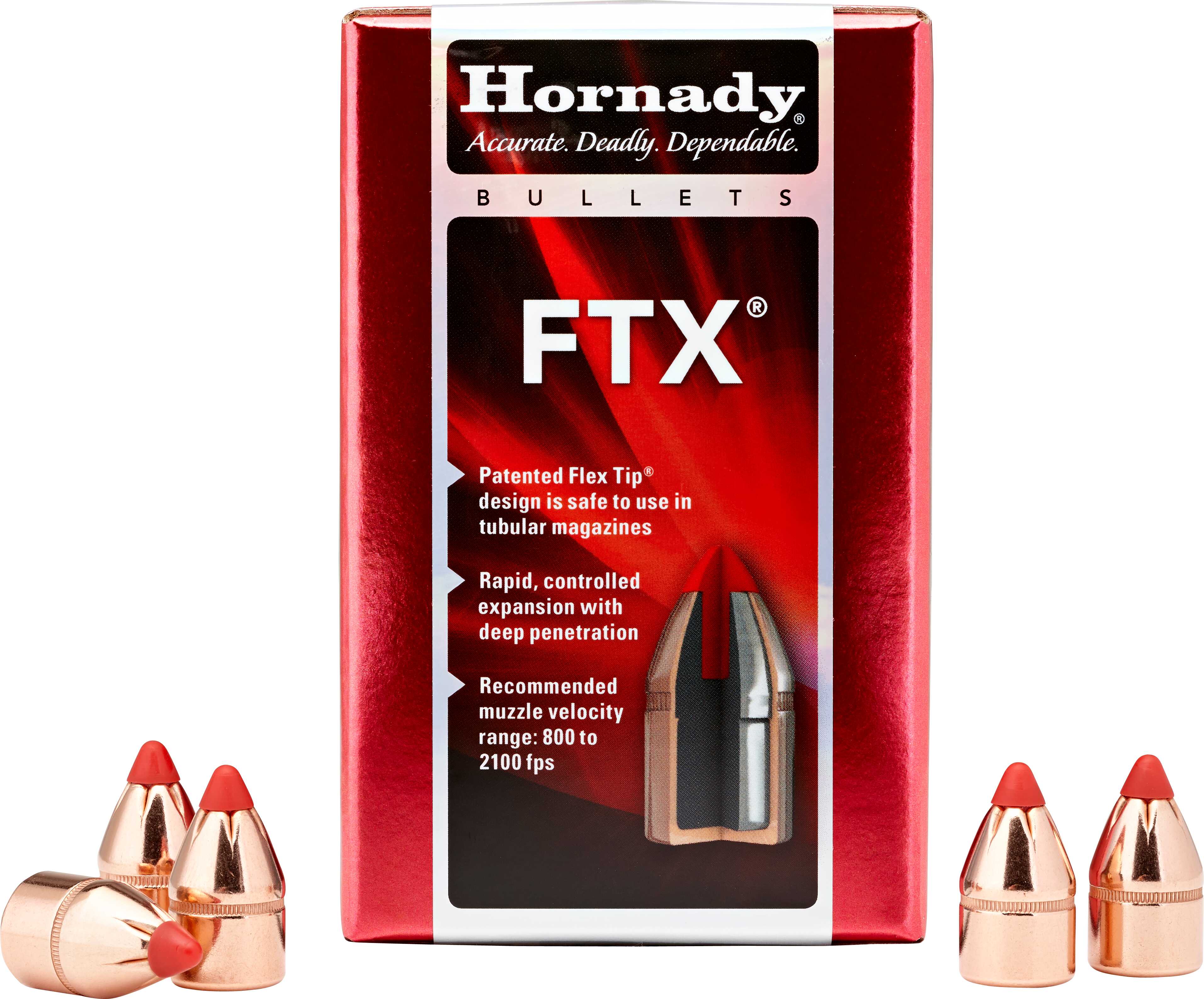 Hornady 45 Caliber Bullets .452", 225 Grain (Per 100), Flex Tip Md: 45218