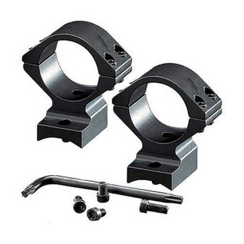 Browning Two-Piece Base/Rings For A-Bolt Intermediate Height Integral Mounting System Matte Black Md: 12393