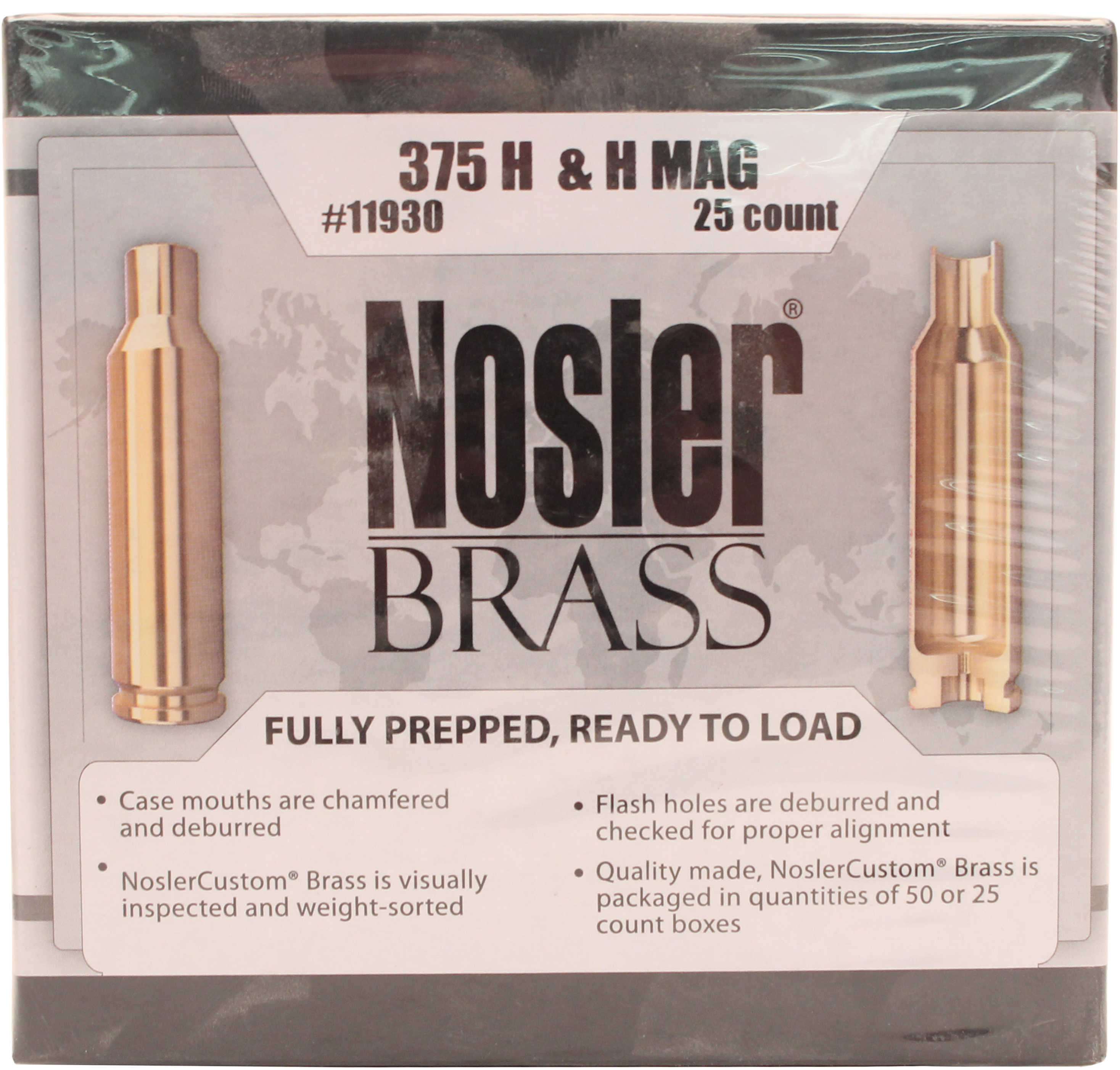 Nosler Brass 375 H&H (Per 25) Md: 11930