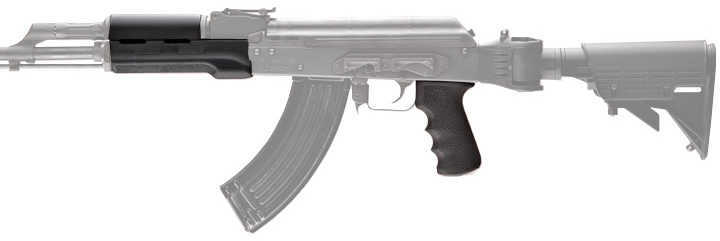 Hogue 74008 AK Rifle Rubber Overmolded Synthetic Black
