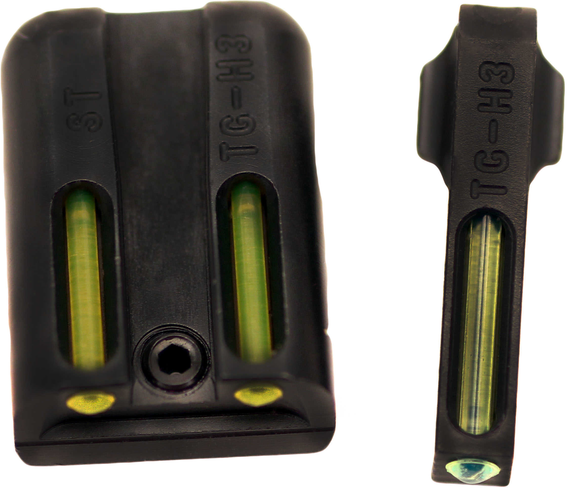 Truglo TG131ST2Y Brite-Site TFO Sig Sauer #6/#8 Tritium/Fiber Optic Green Front Yellow Rear Black