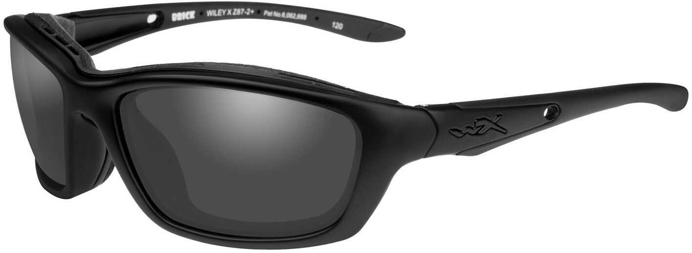 Wiley X 854 Brick Climate Control Safety Glasses Smoke Gray Black Matte 1 Pair