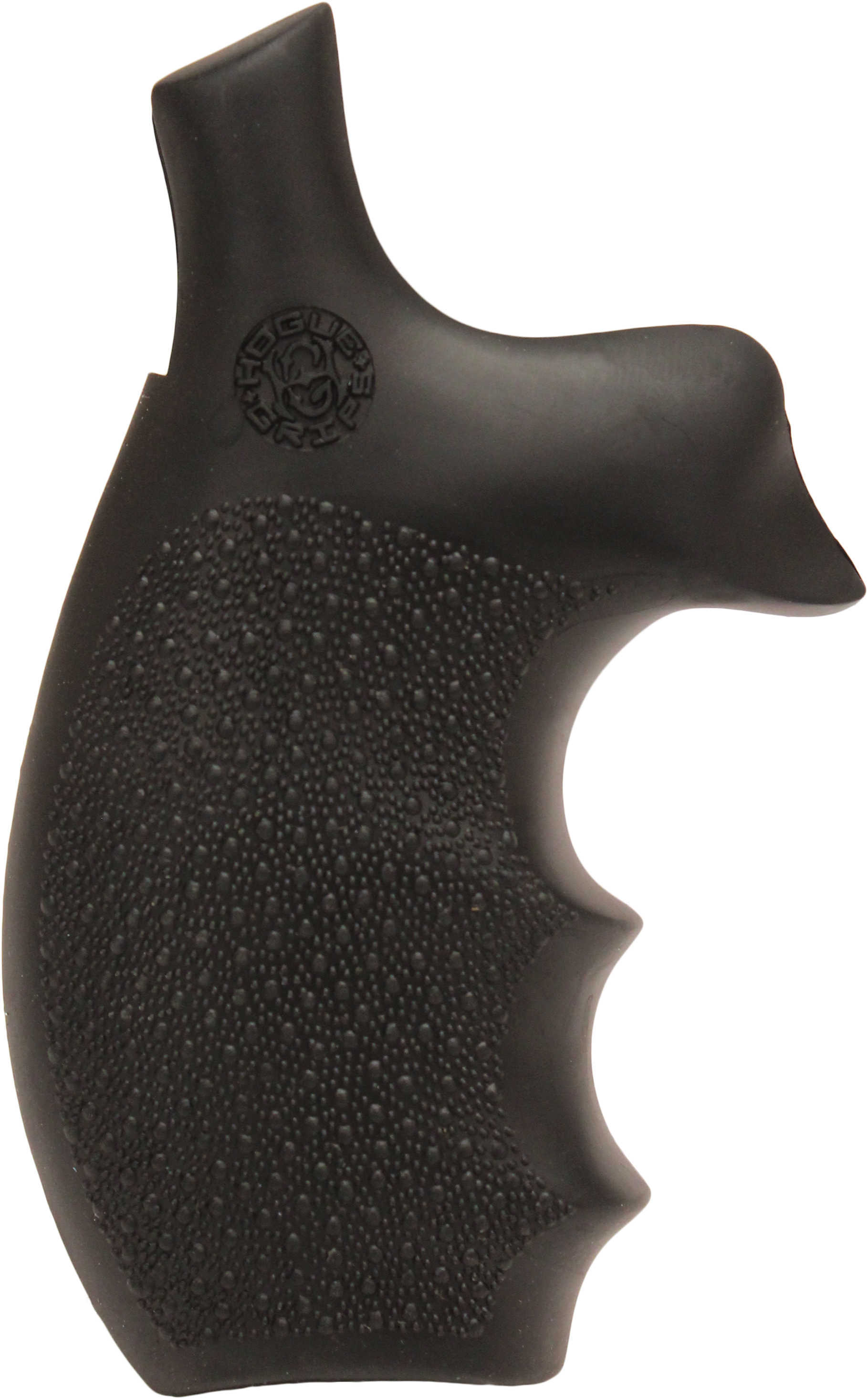 Hogue 62000 Rubber Bantam with Finger Grooves Grip S&W K/L Frame w/Round Butt Black
