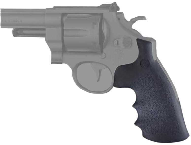 Hogue 25002 Monogrip with Finger Grooves Conversion Grip S&W N Frame w/Round Butt Rubber Black