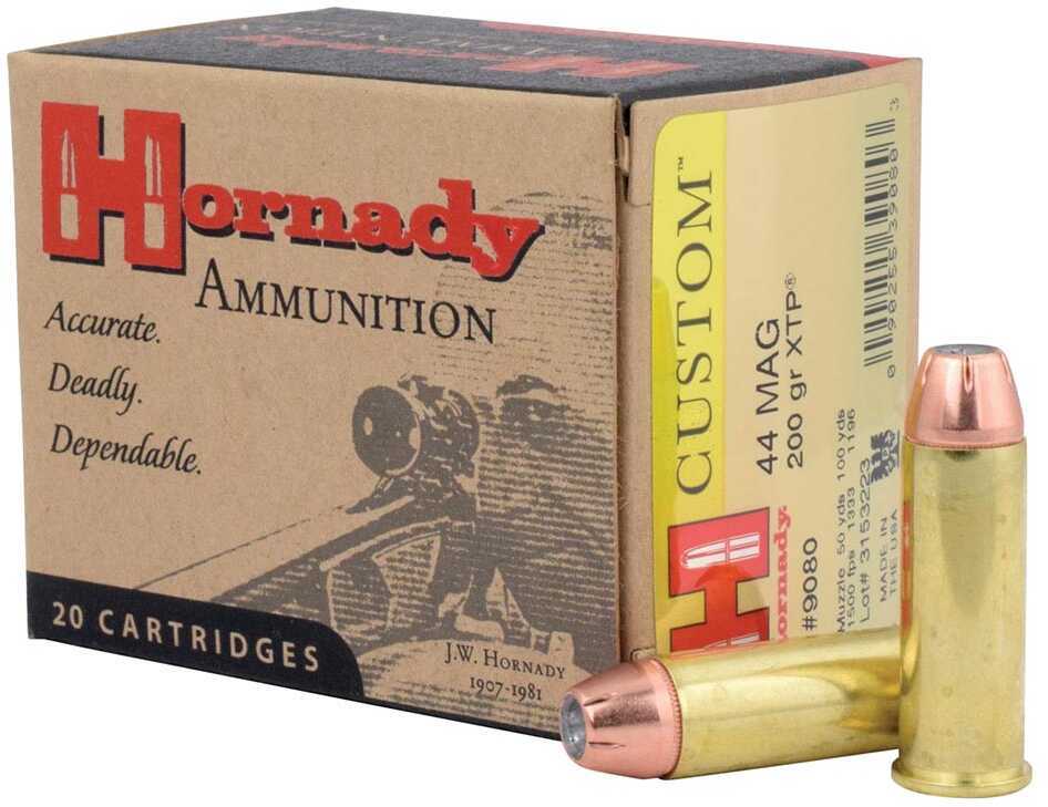 44 Rem Mag 200 Grain Hollow Point Rounds Hornady Ammunition Magnum
