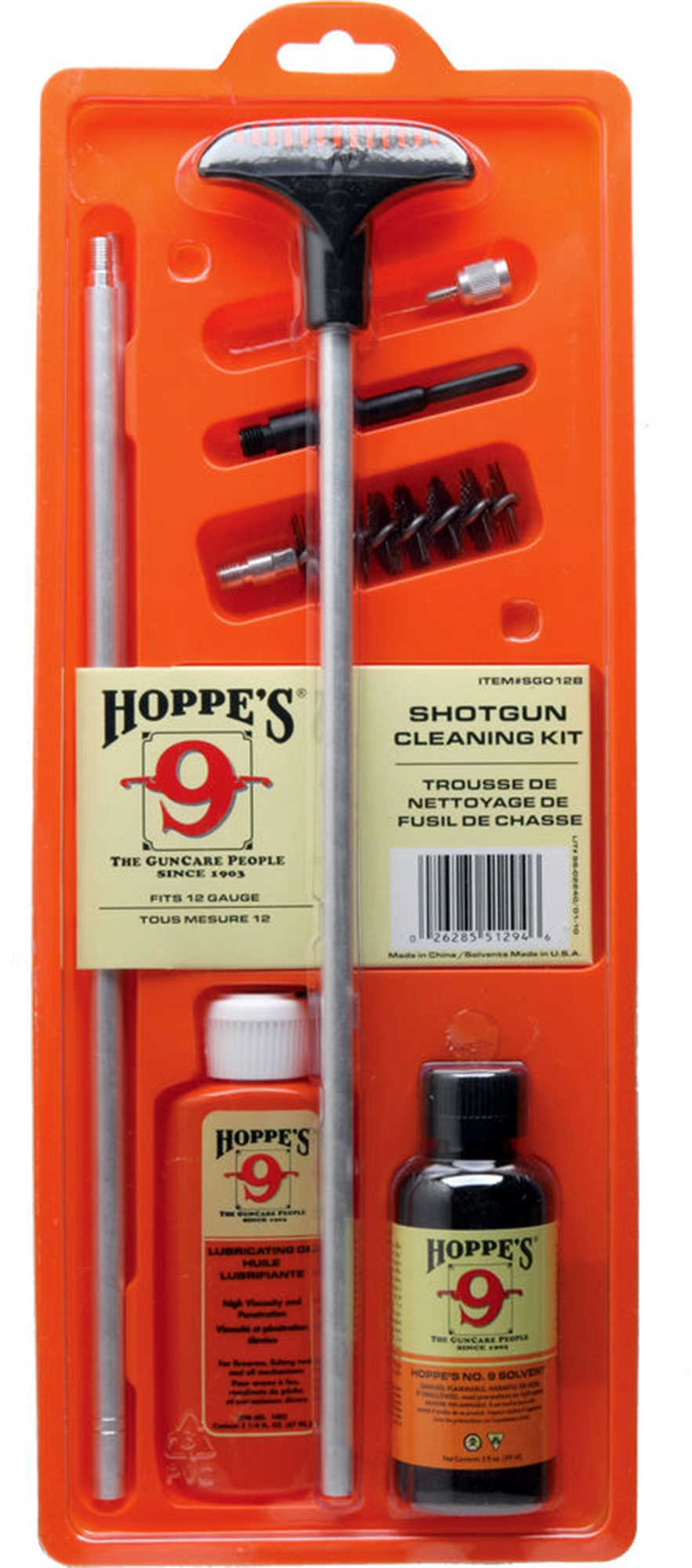 Hoppes 12 Gauge Clamshell Pack Cleaning Kit Md: SGO12B