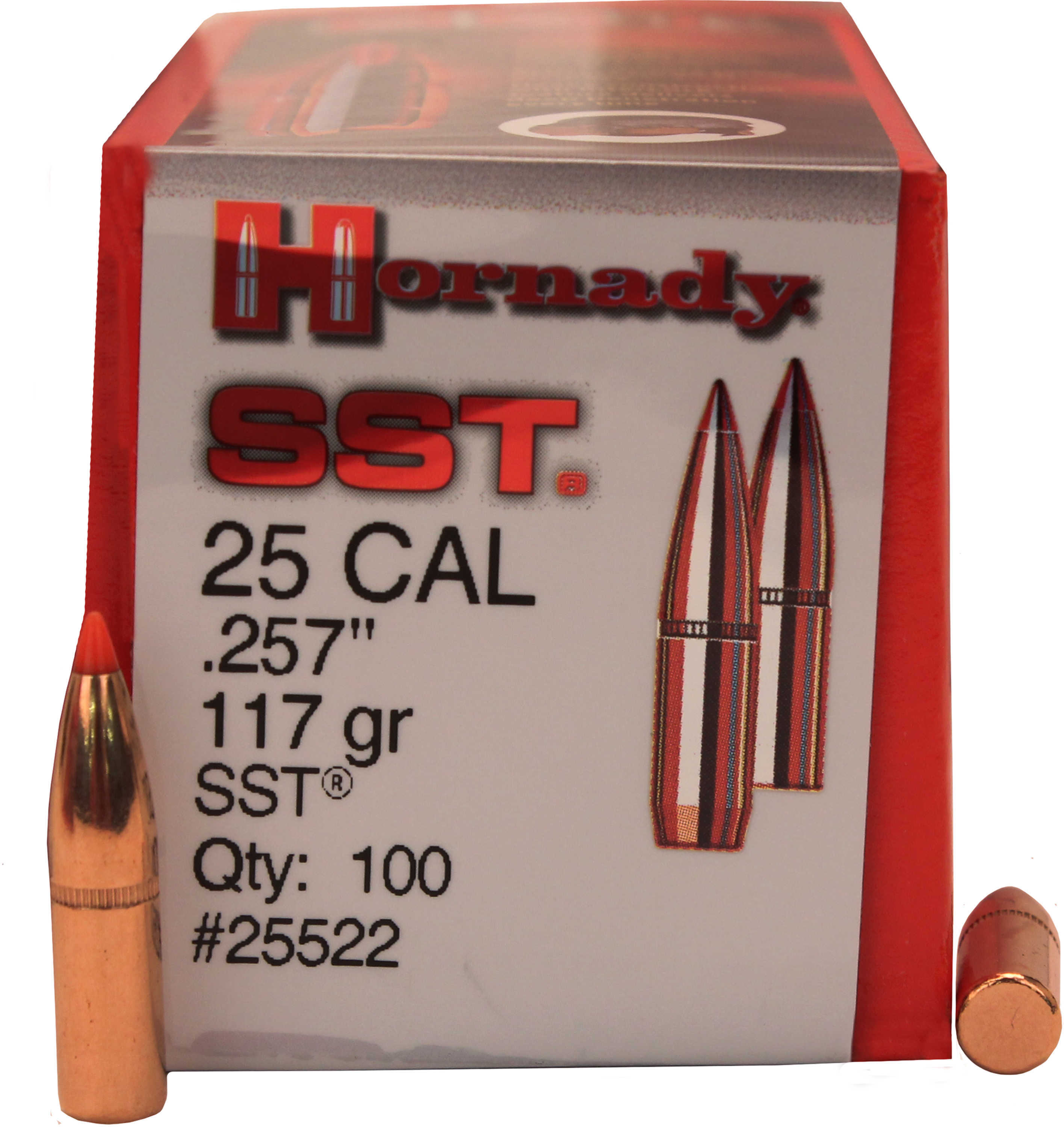 Hornady Rifle Bullet 257 Caliber 117 Grain Super Shock Tip 100/Box Md: 25522